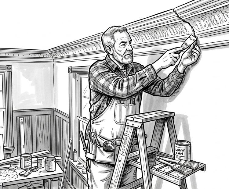 crown molding repair