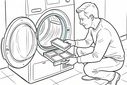 How to replace the filter in a tumble dryer